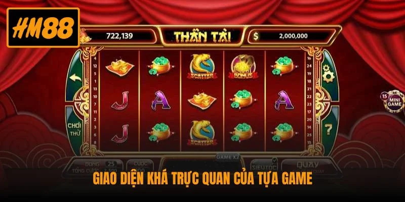 Nổ Hũ Thần Tài - Siêu Phẩm Slot Bùng Nổ Phần Thưởng Hấp Dẫn 3 Giao diện khá trực quan của tựa game